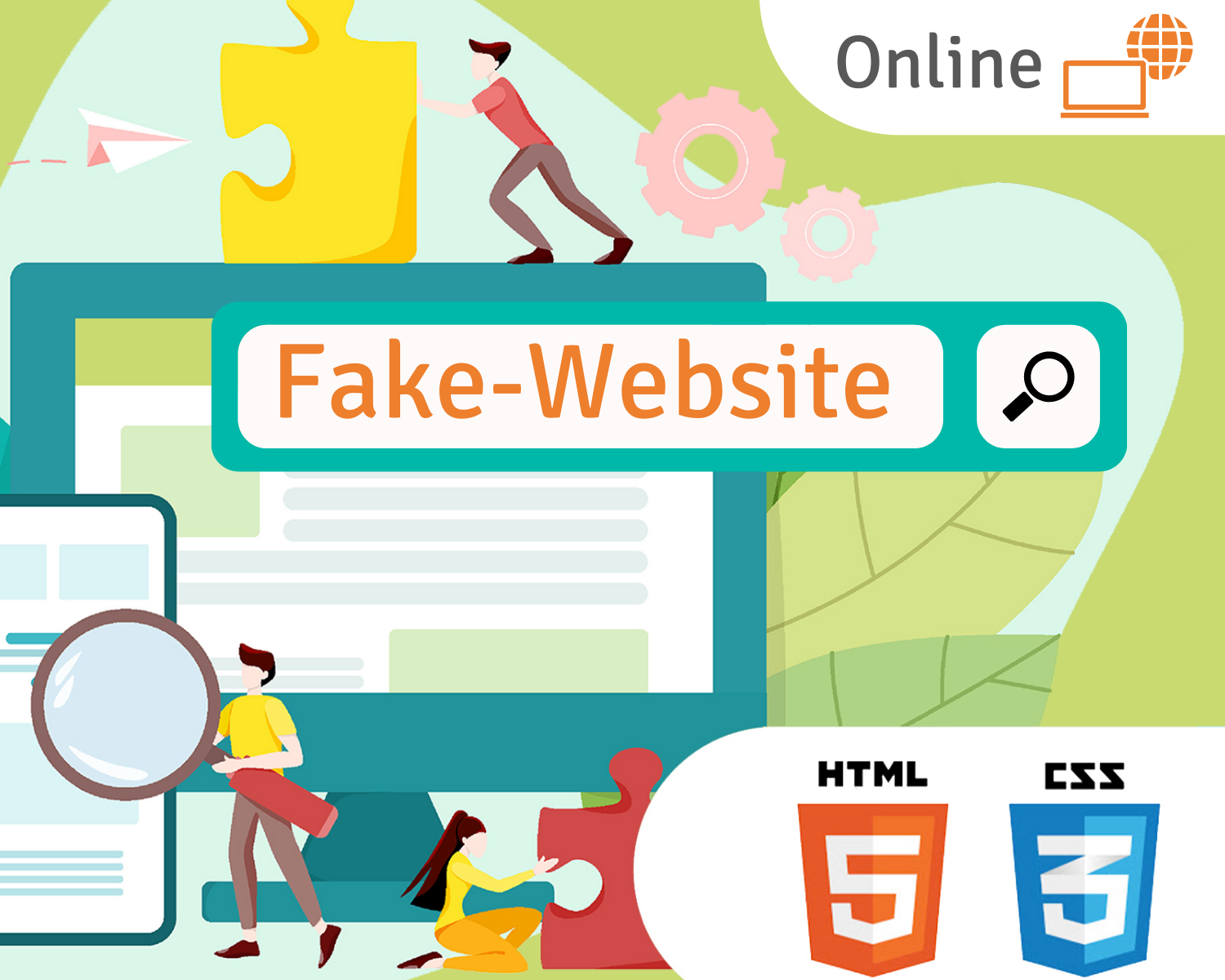 Fake-Website (HTML, Online)